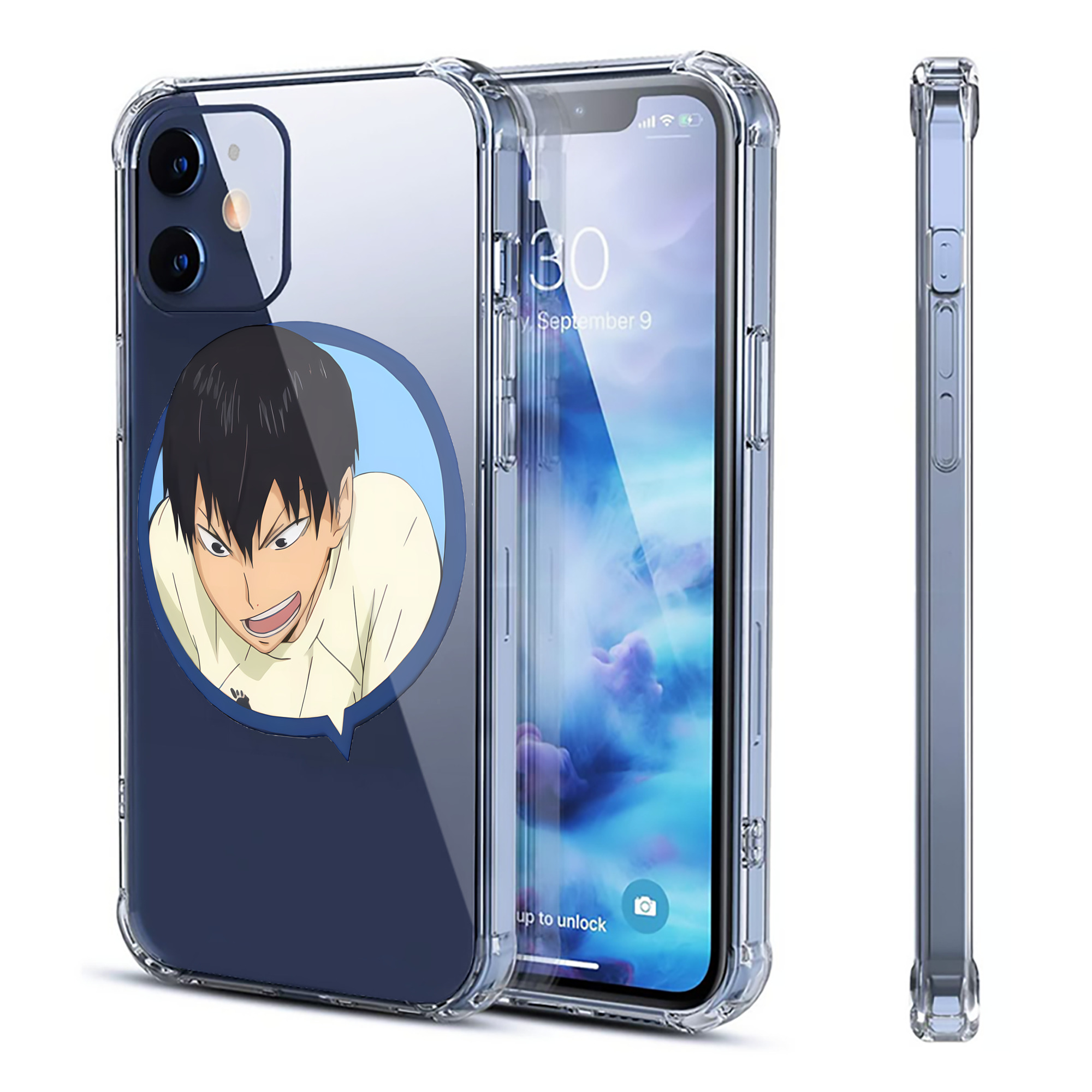 （画像用） ハイキュー!! Haikyu!! 【iPhone 12シリーズ対応】透明スマホケース（クリアソフトケース）